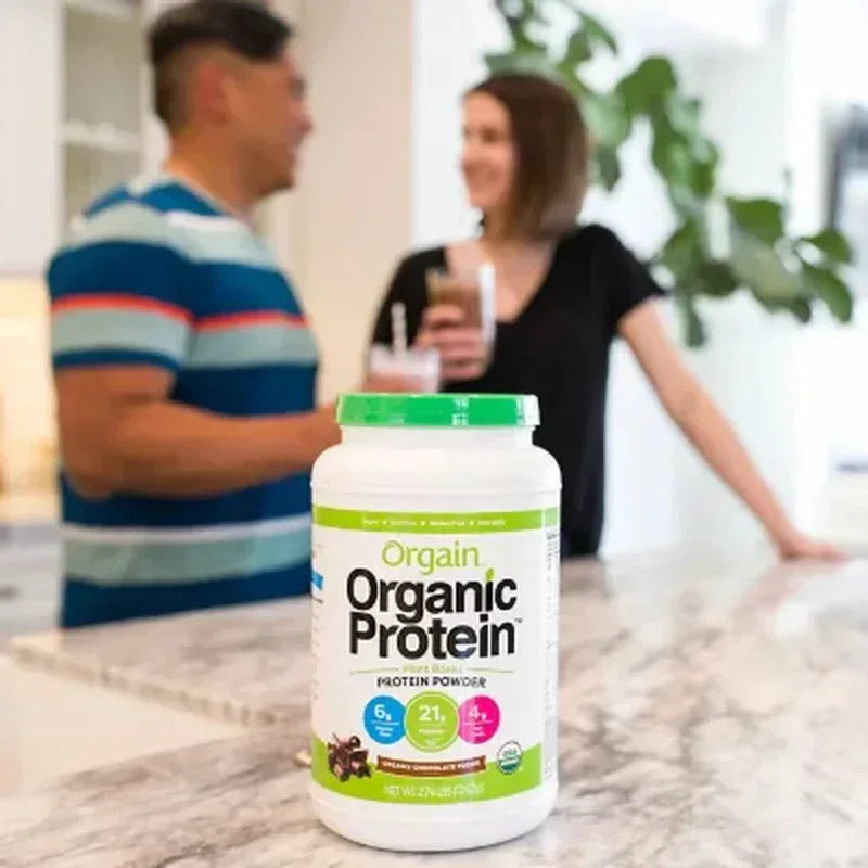 Orgain Organic 21G Plant-Based Protein Powder, Creamy Chocolate Fudge (2.74 Lbs.)