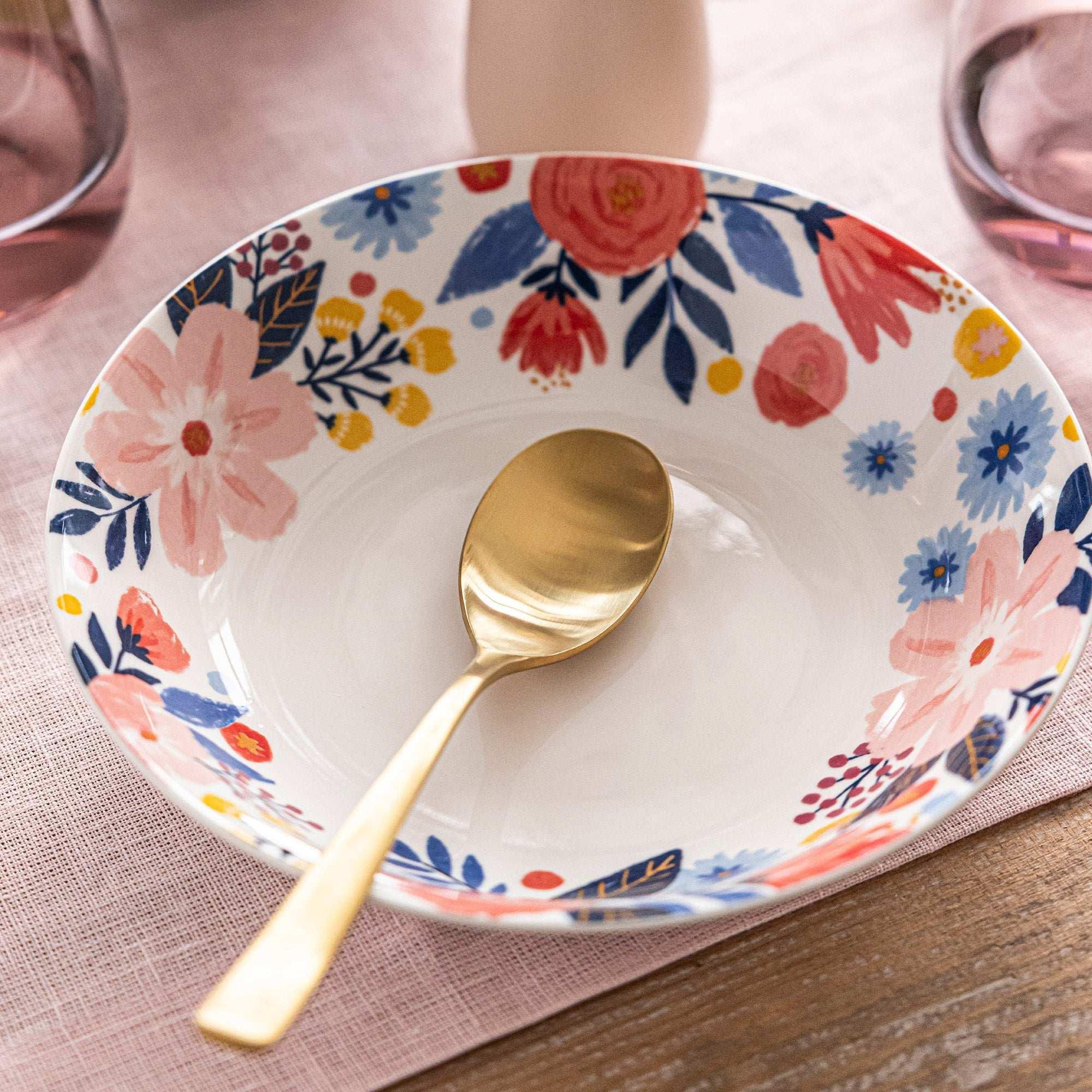 over&back Spring Garden 4-piece Dinner Bowl Set by Jess Phoenix - USA MEGA SHOP