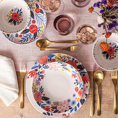 over&back Spring Garden 4-piece Dinner Bowl Set by Jess Phoenix