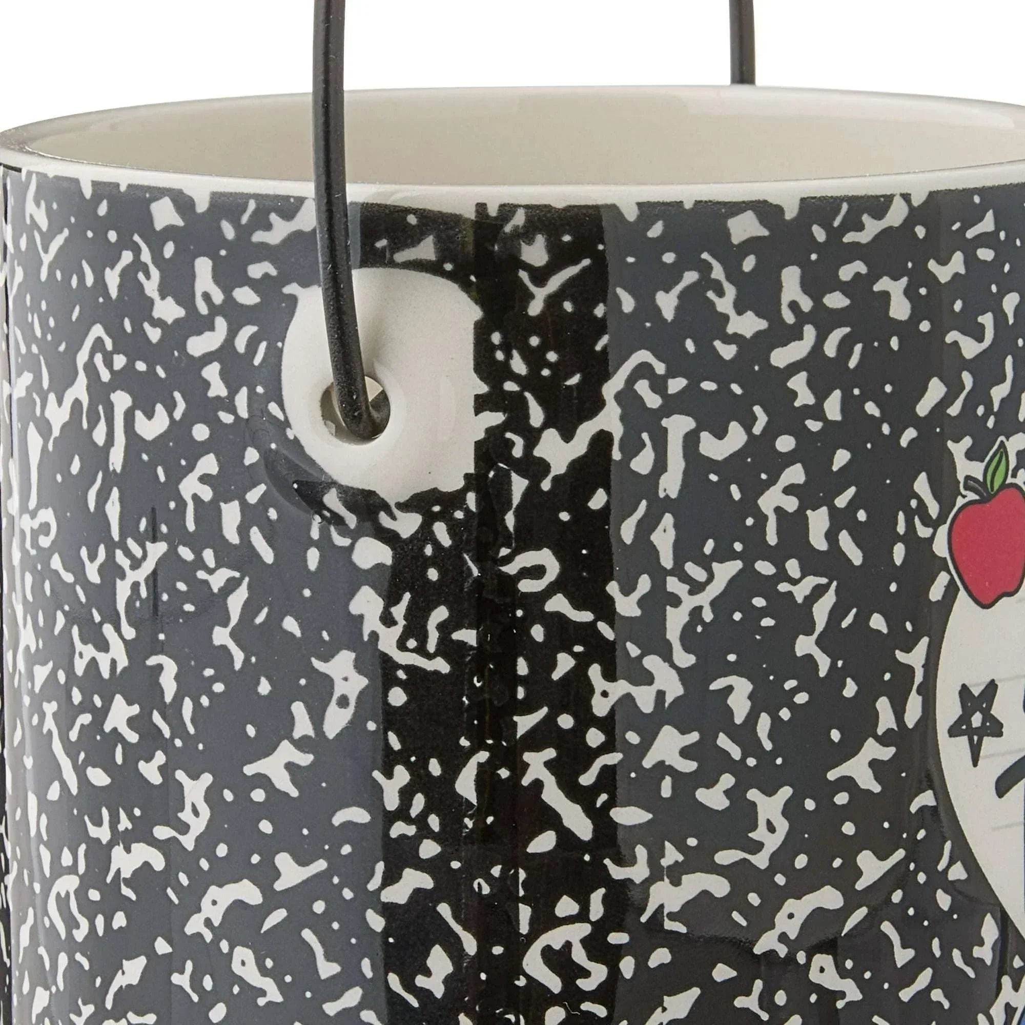 Best Teacher Ever Ceramic Pail, Multicolor, 5", Valentine's Day by Way To Celebrate