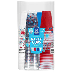 Member's Mark Patriotic Colors Plastic Cups 18 fl. oz., 140 ct.