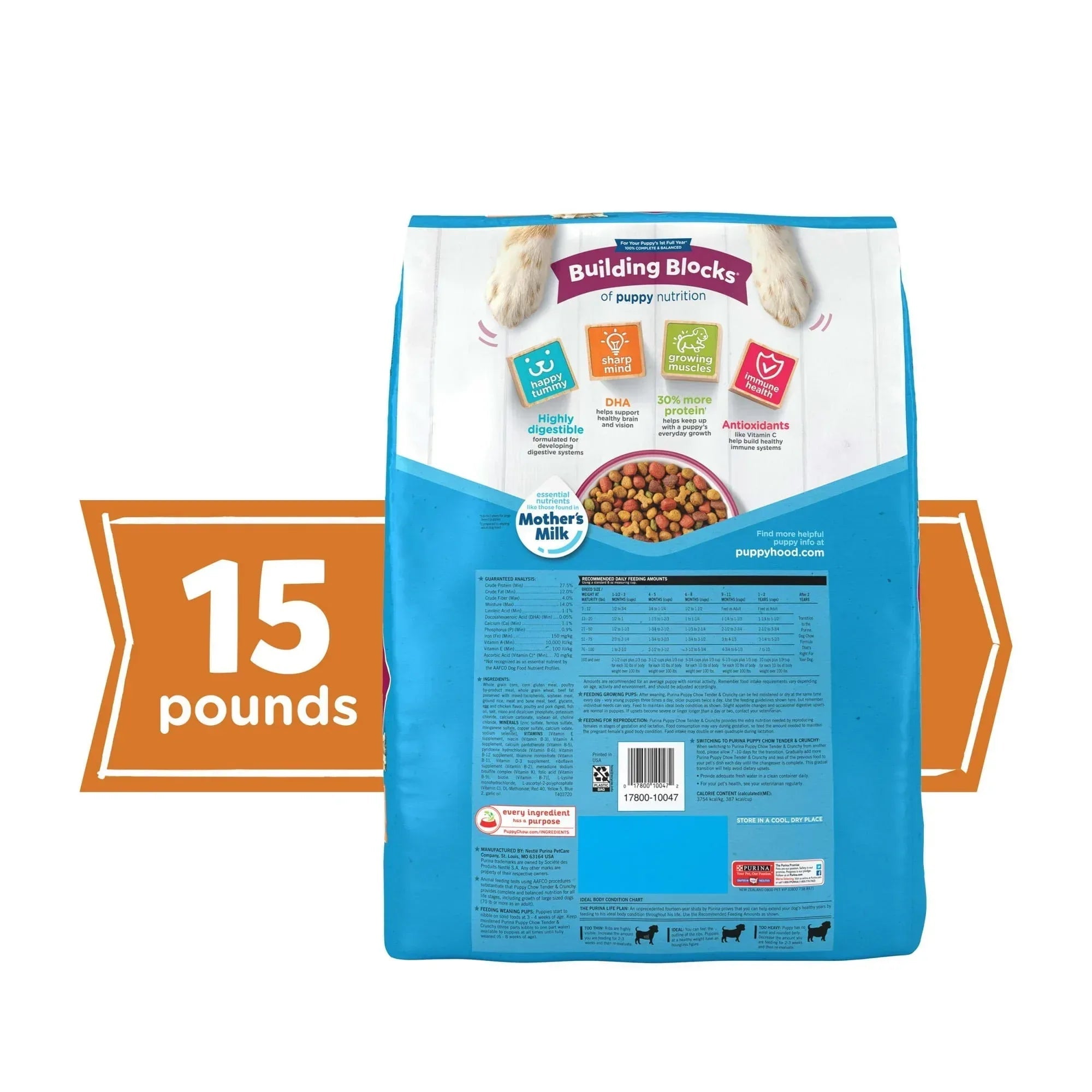 Purina Puppy Chow Dry Dog Food, High Protein Tender & Crunchy Real Beef Formula