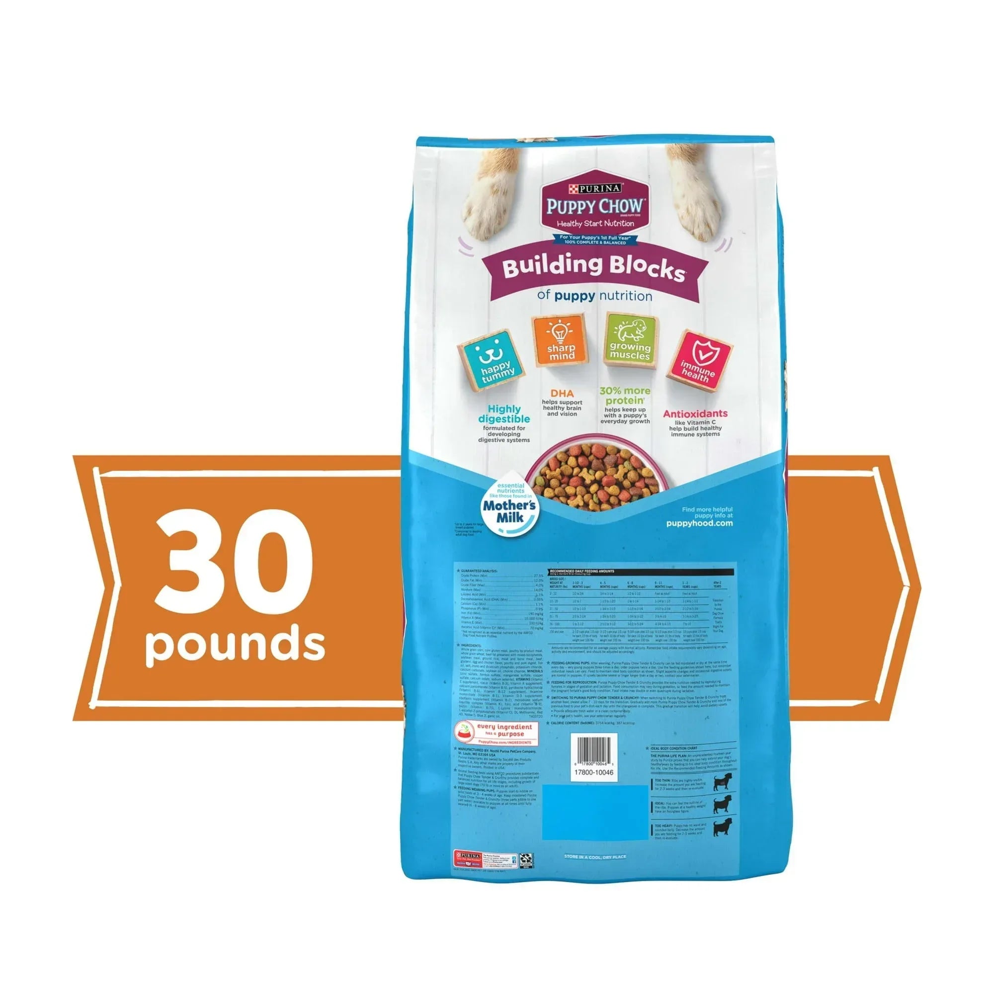 Purina Puppy Chow Dry Dog Food, High Protein Tender & Crunchy Real Beef Formula