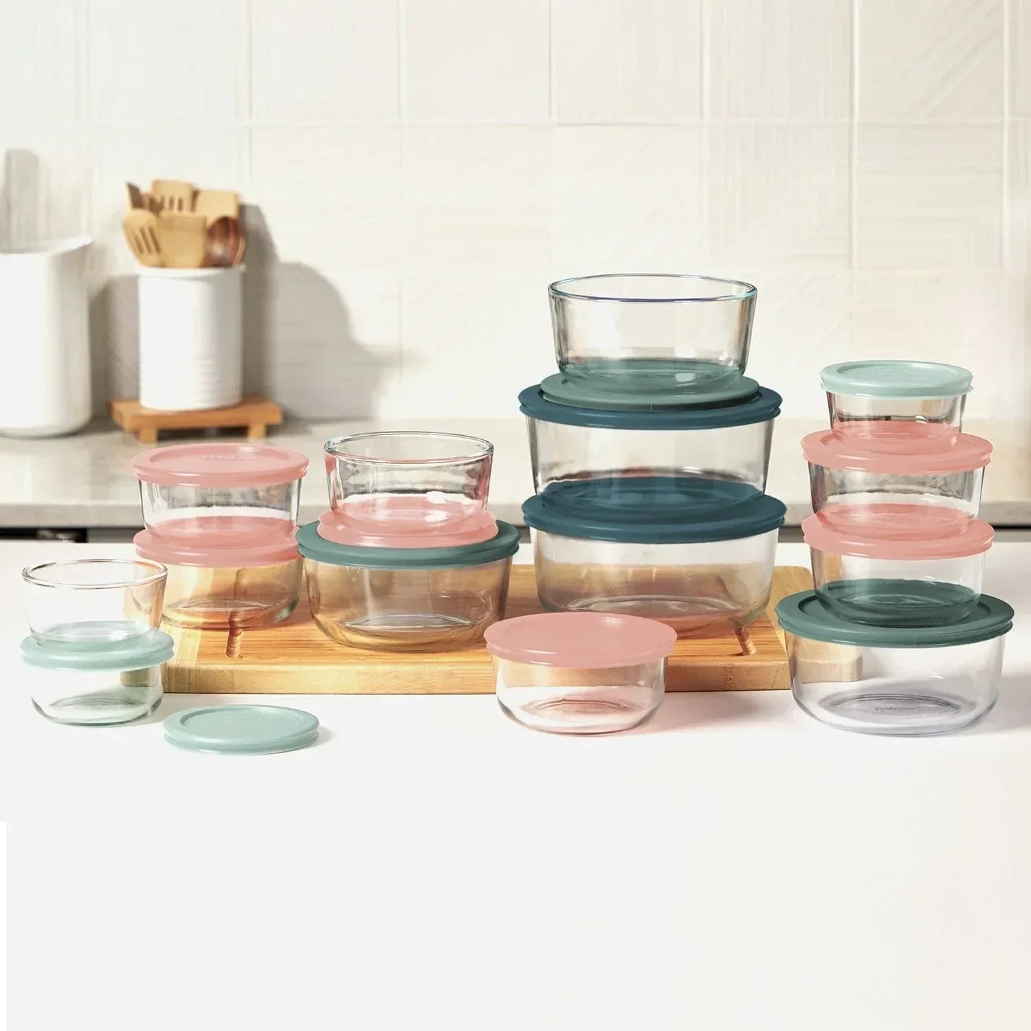 Pyrex Simply Store 28-Piece Glass Food Storage Set