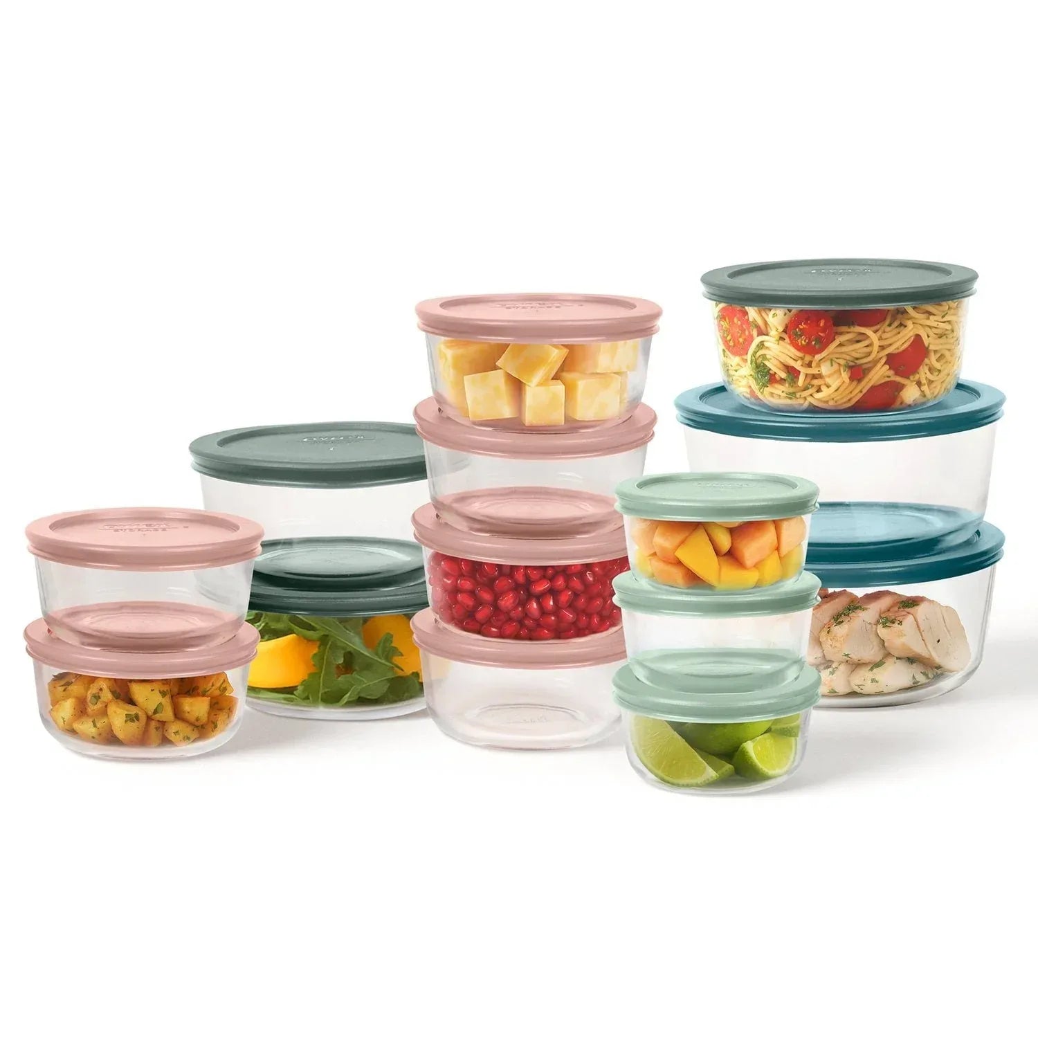 Pyrex Simply Store 28-Piece Glass Food Storage Set