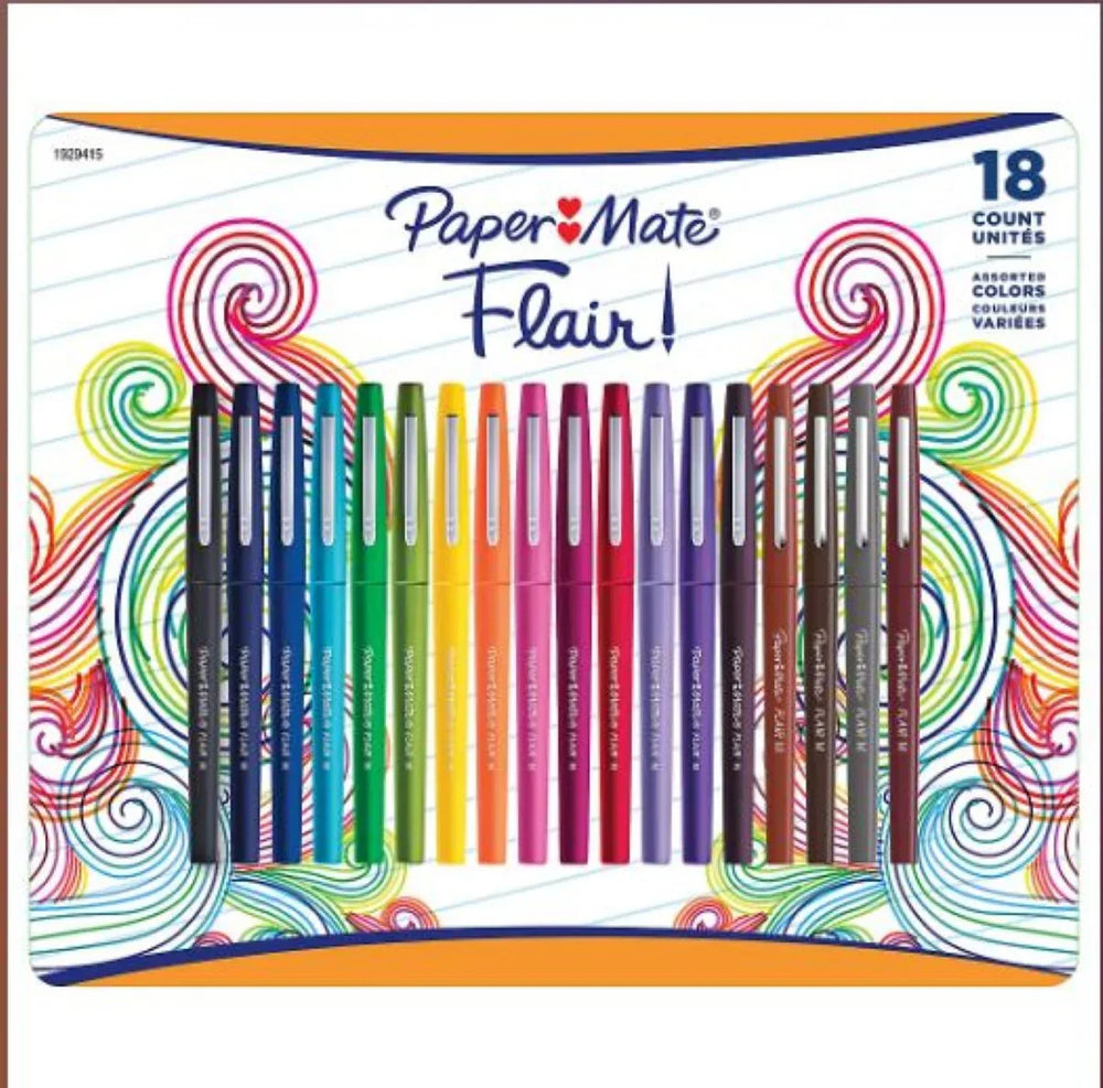 Paper Mate Flair Pen, 18 ct. - Assorted Colors - USA MEGA SHOP