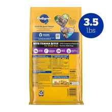 Pedigree dry dog food bag back panel, 3.5 lb