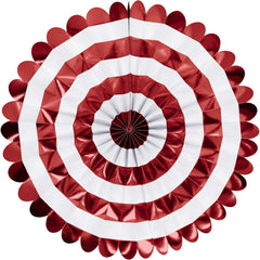 Red Paper Fan Decoration by Way to Celebrate 3 Pieces