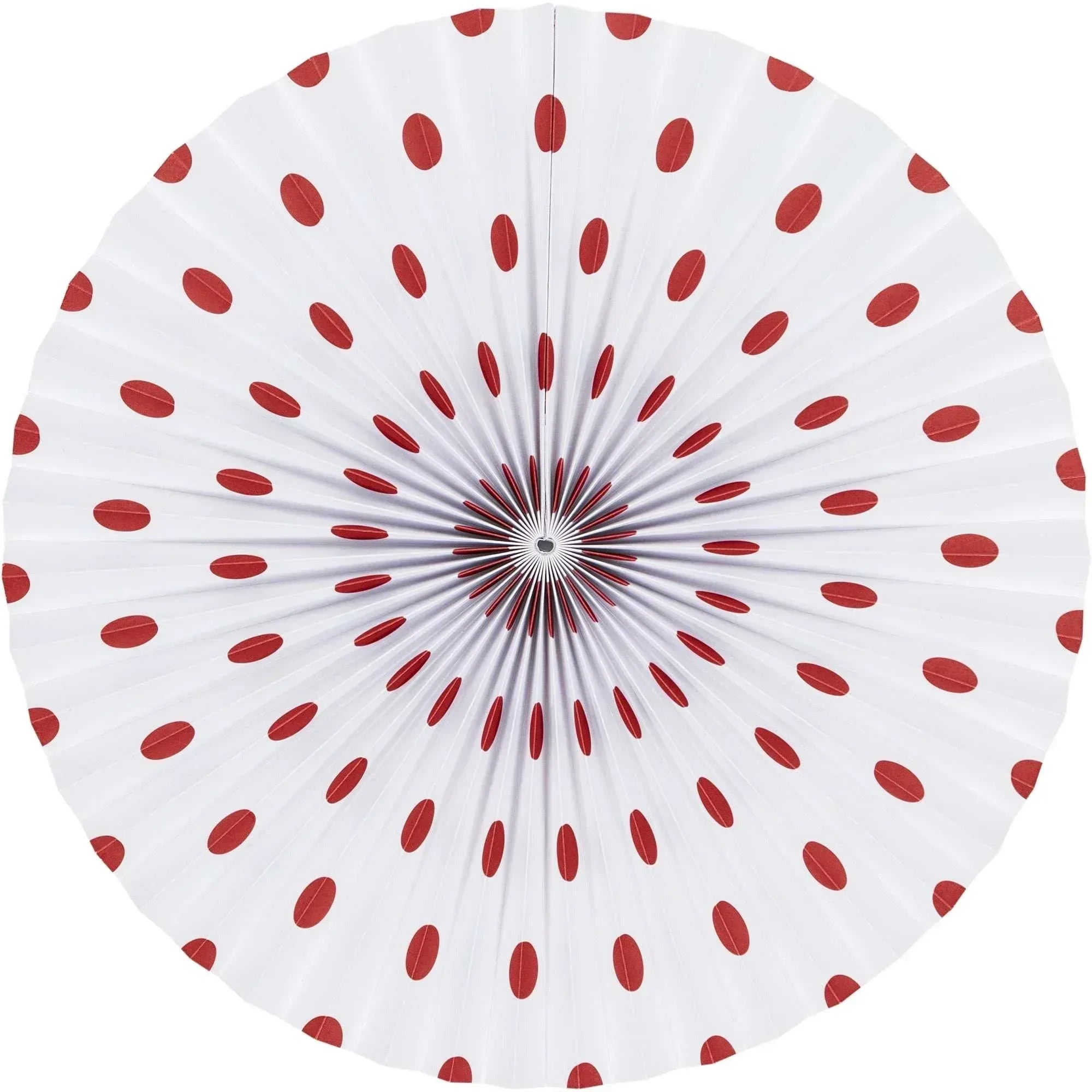 Red Paper Fan Decoration by Way to Celebrate 3 Pieces