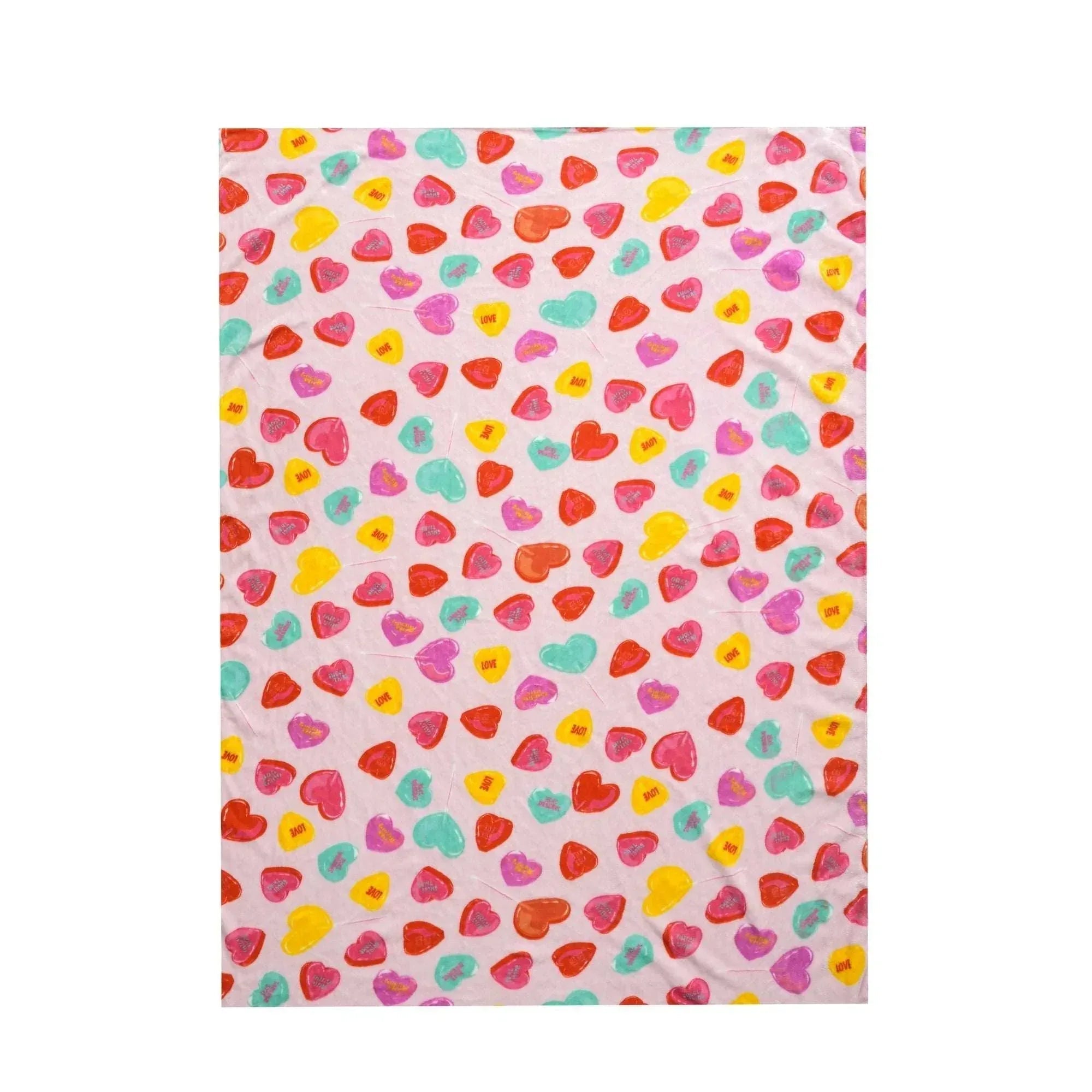 Way to Celebrate Super Soft Cozy Valentines Day Oversize Plush Throw Blankets