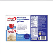 Vanilla protein shake carton multipack, Premier Protein 15 pack, nutrition panel
