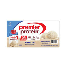Vanilla protein shake carton multipack, Premier Protein 15 pack, front