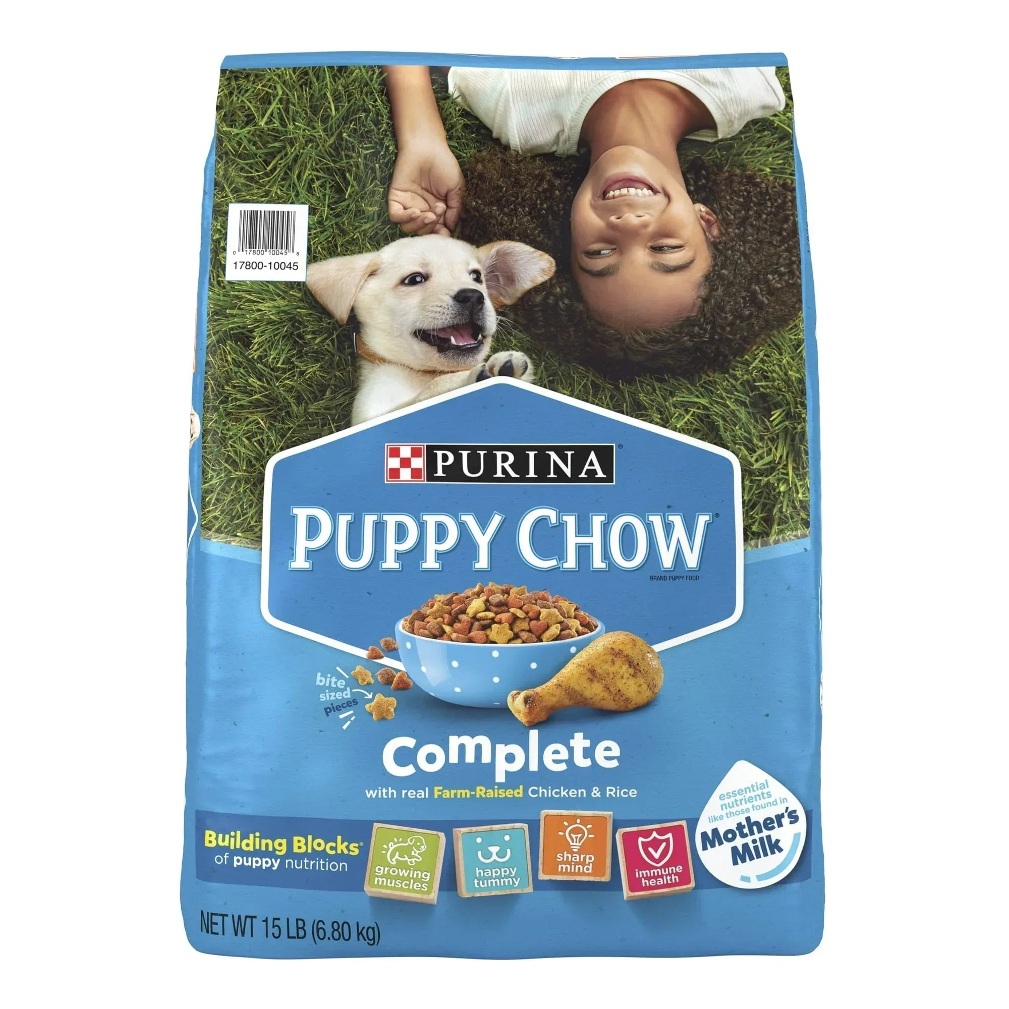 Purina Puppy Chow Complete Dry Dog Food, High Protein Farm-Raised Chicken & Rice