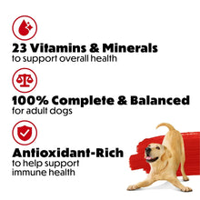 Purina Beneful Originals bag labels: 23 vitamins & minerals for overall health