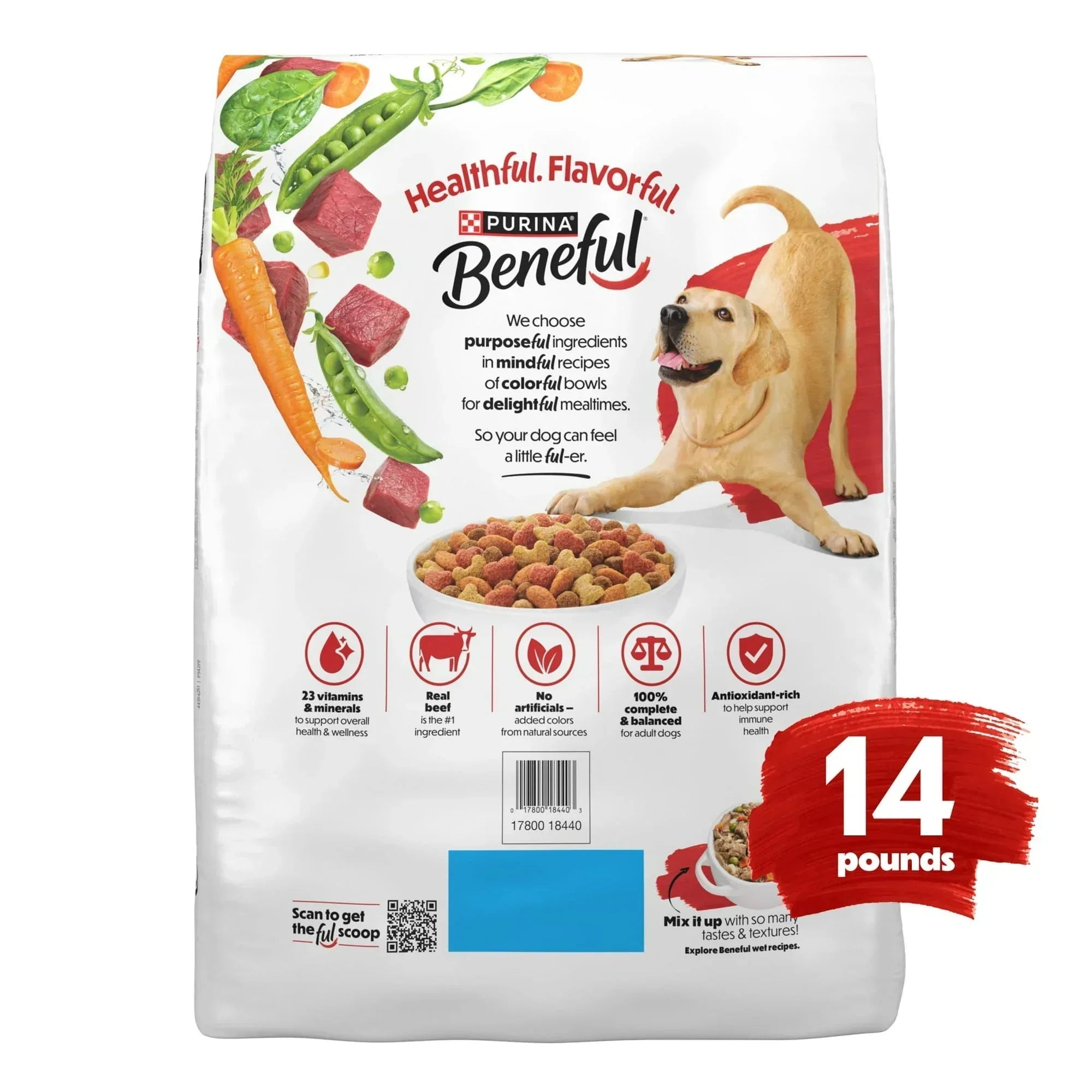 Purina Beneful Originals With Farm-Raised Beef Natural Dry Dog Food Recipe With Added Vitamins, Minerals and Nutrients