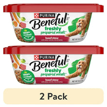 2-pack Purina Beneful dog food tubs, beef stew wet meals