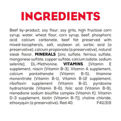 Purina Moist & Meaty Dry Dog Food, High Protein Steak Flavor with Real Beef, 6 oz Per Pouches