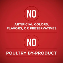 Wet dog food claims panel: no artificial colors, flavors, or preservatives