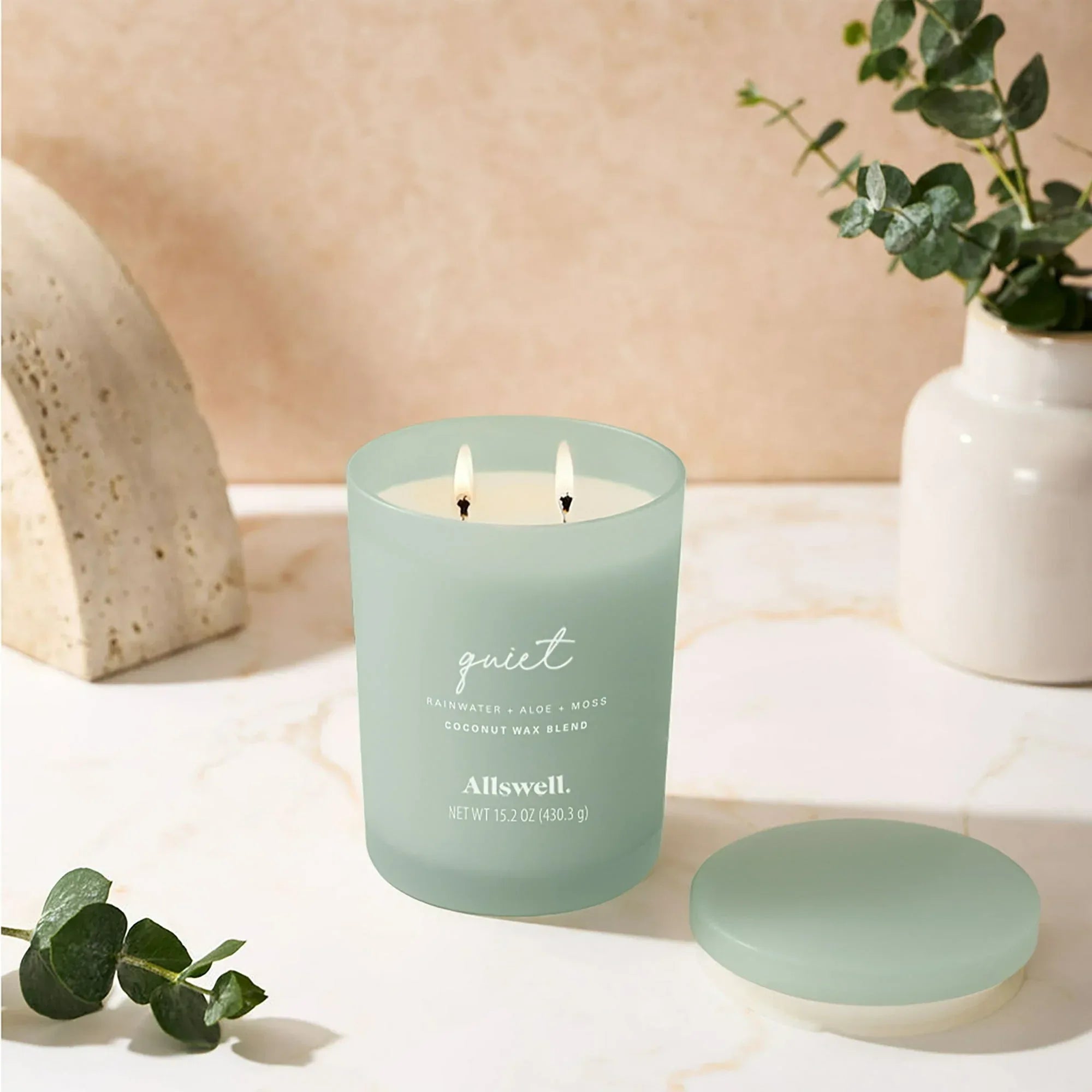 Allswell Scented 2-Wick Spa Jar Candle 15oz.