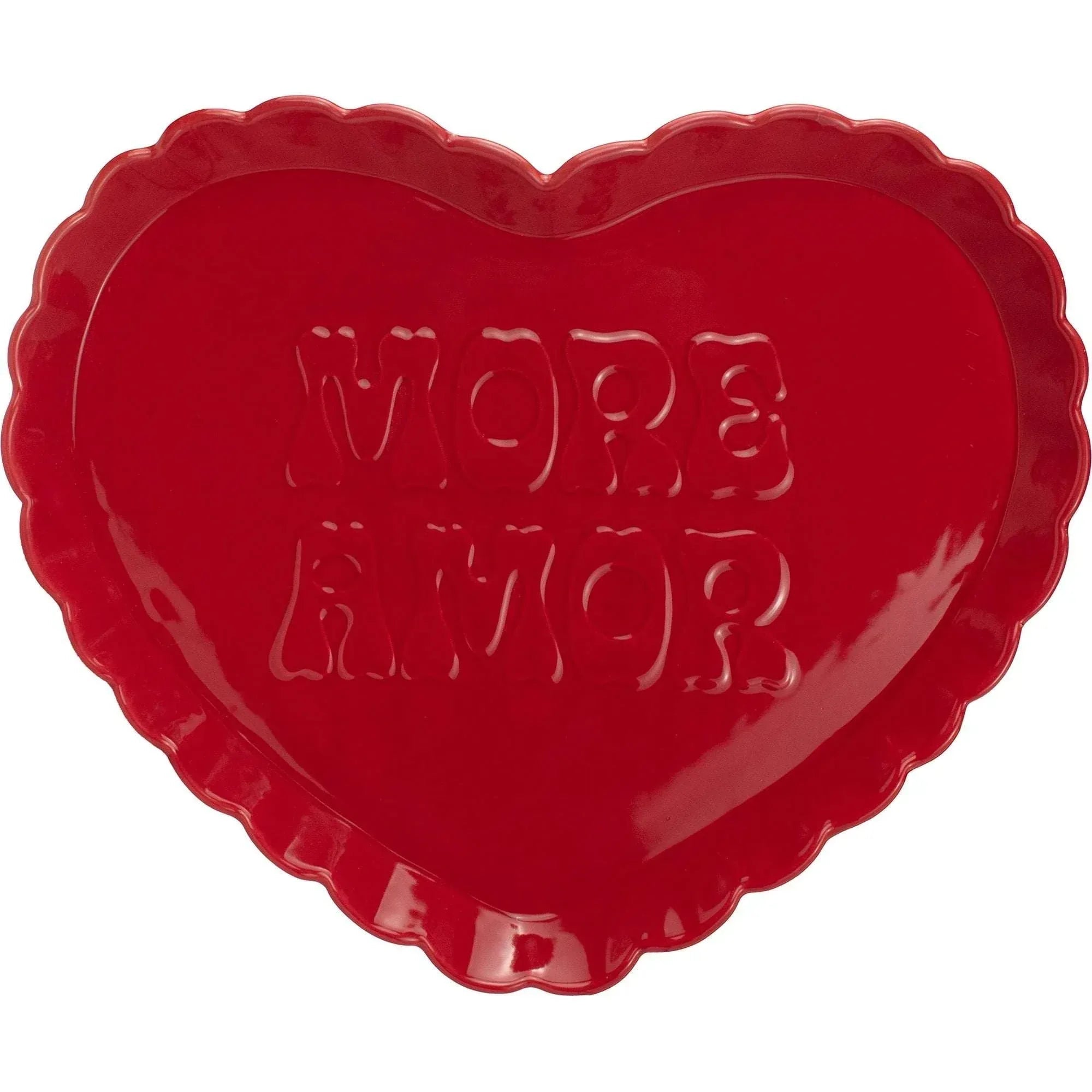 Way to Celebrate 1pk Ceramic Heart Serving Tray