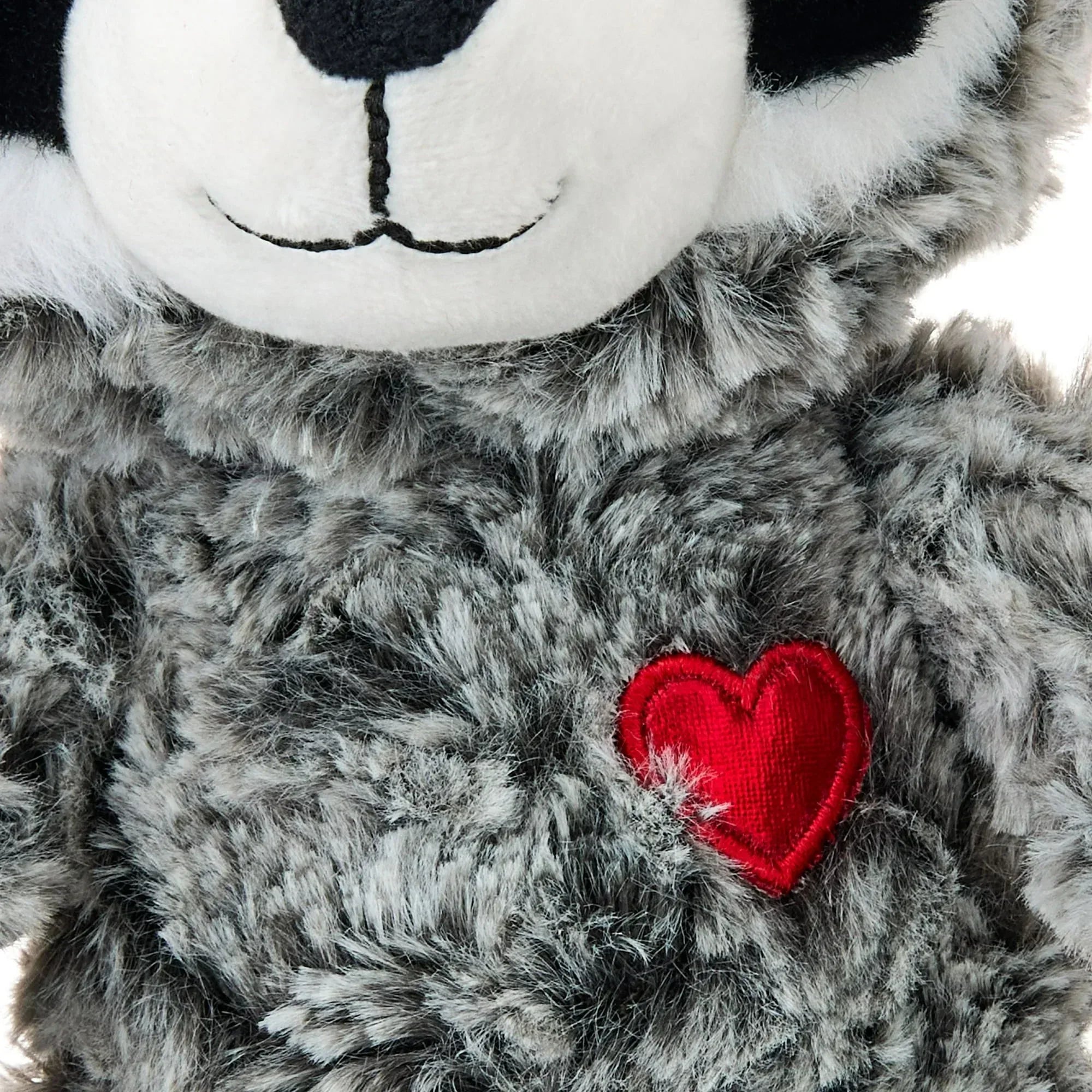 Small Raccoon Plush, Gray and White, 12", Valentine's Day by Way To Celebrate
