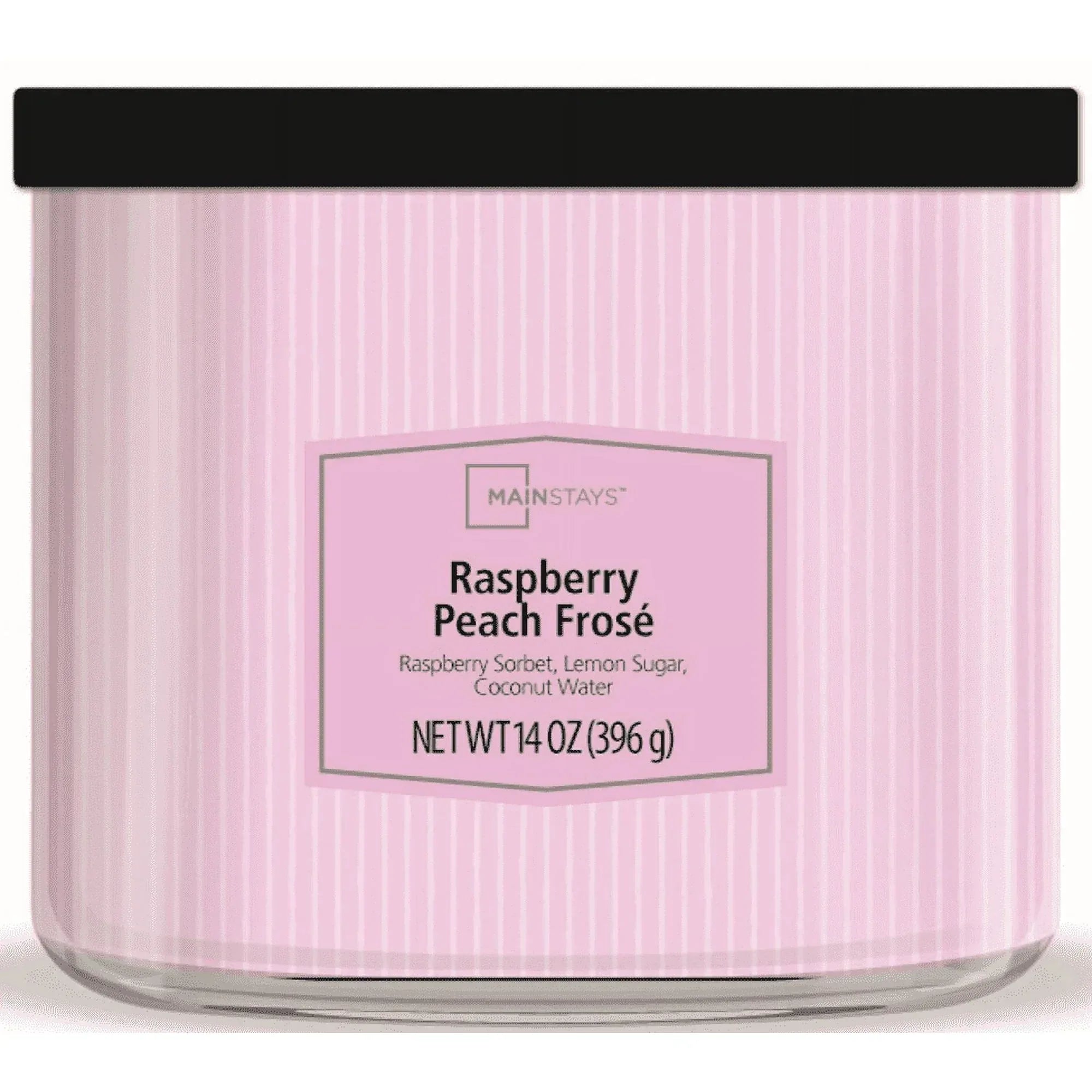 Mainstays 3-Wick Textured Wrap Raspberry Peach Frose Candle, 14 oz