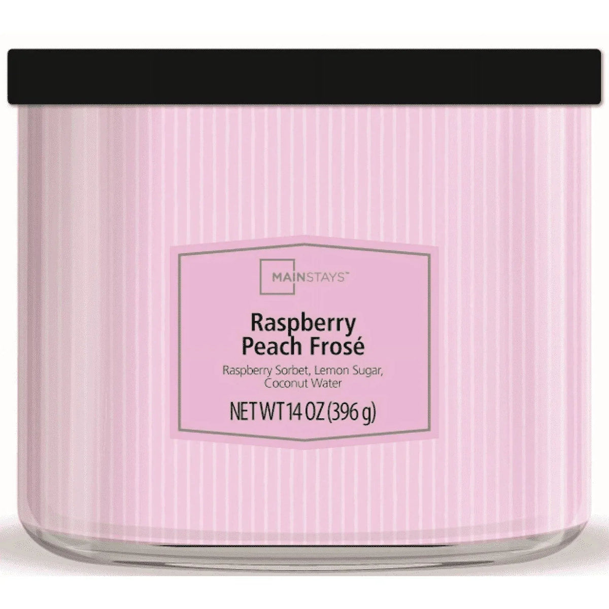 Mainstays 3-Wick Textured Wrap Raspberry Peach Frose Candle, 14 oz