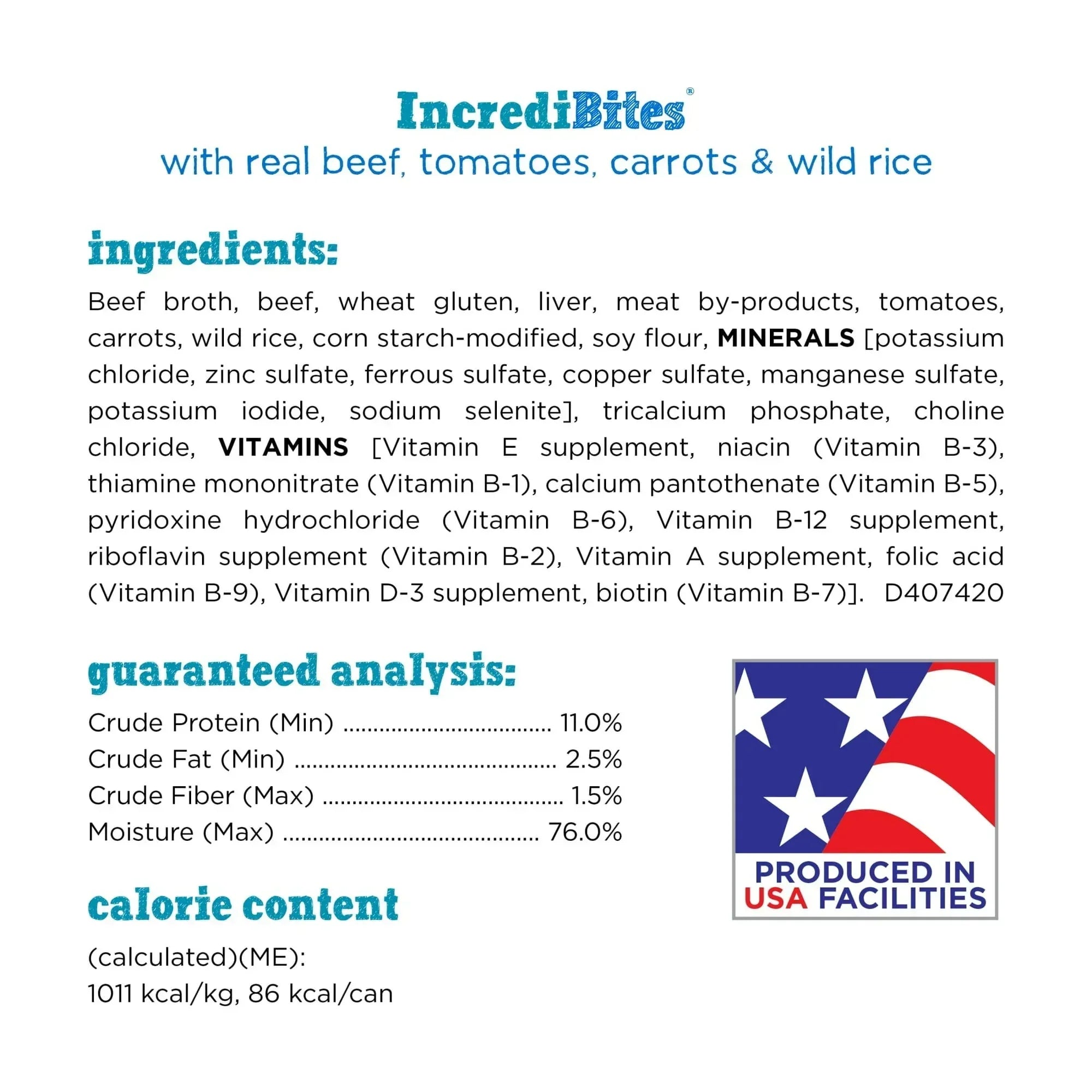 Purina Beneful IncrediBites Small Wet Dog Food Real Beef, Rice & Vegetables, 3 oz Cans (3 Pack)