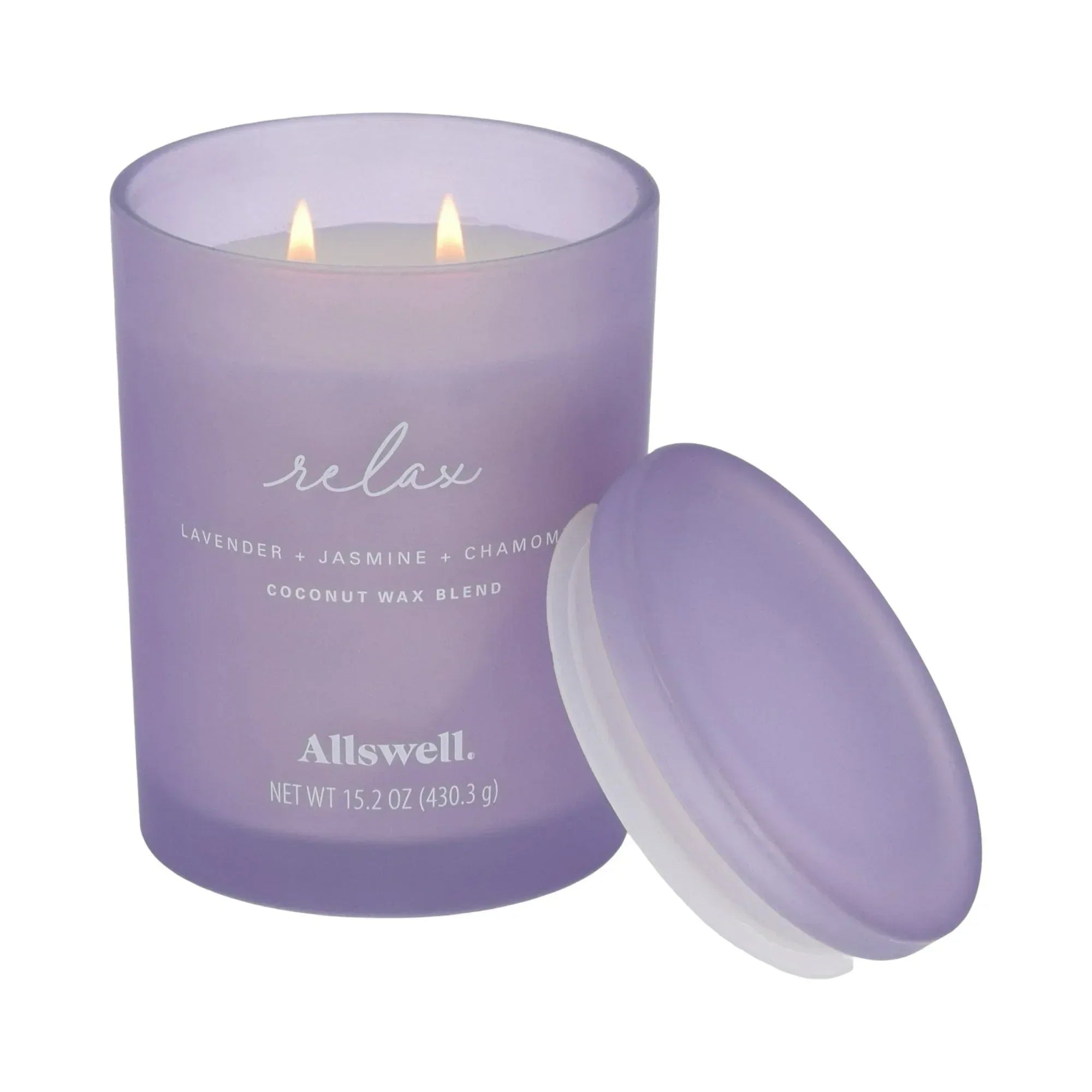 Allswell Scented 2-Wick Spa Jar Candle 15oz.