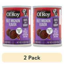 Ol' Roy filet mignon gravy dog food cans, 2-pack