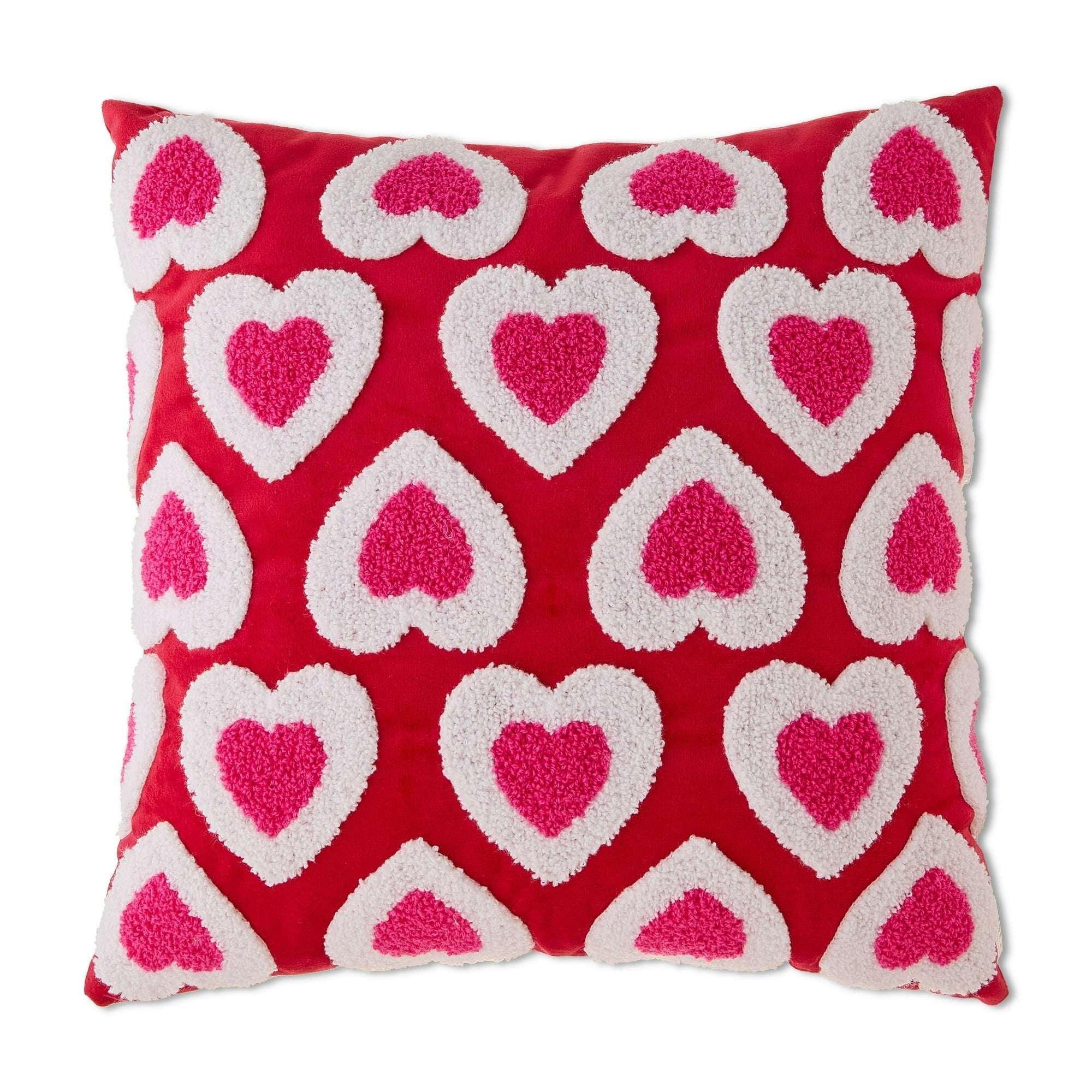 Checkered Heart Decorative Pillow, Multicolor, Valentine's Day by Way To Celebrate