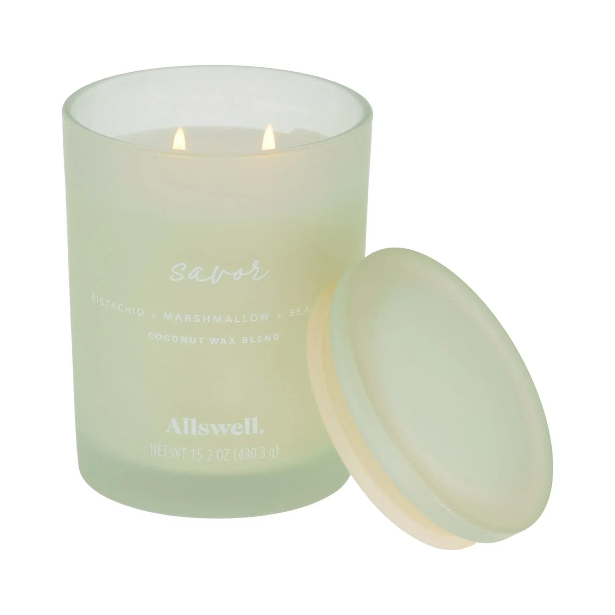 Allswell Scented 2-Wick Spa Jar Candle 15oz.