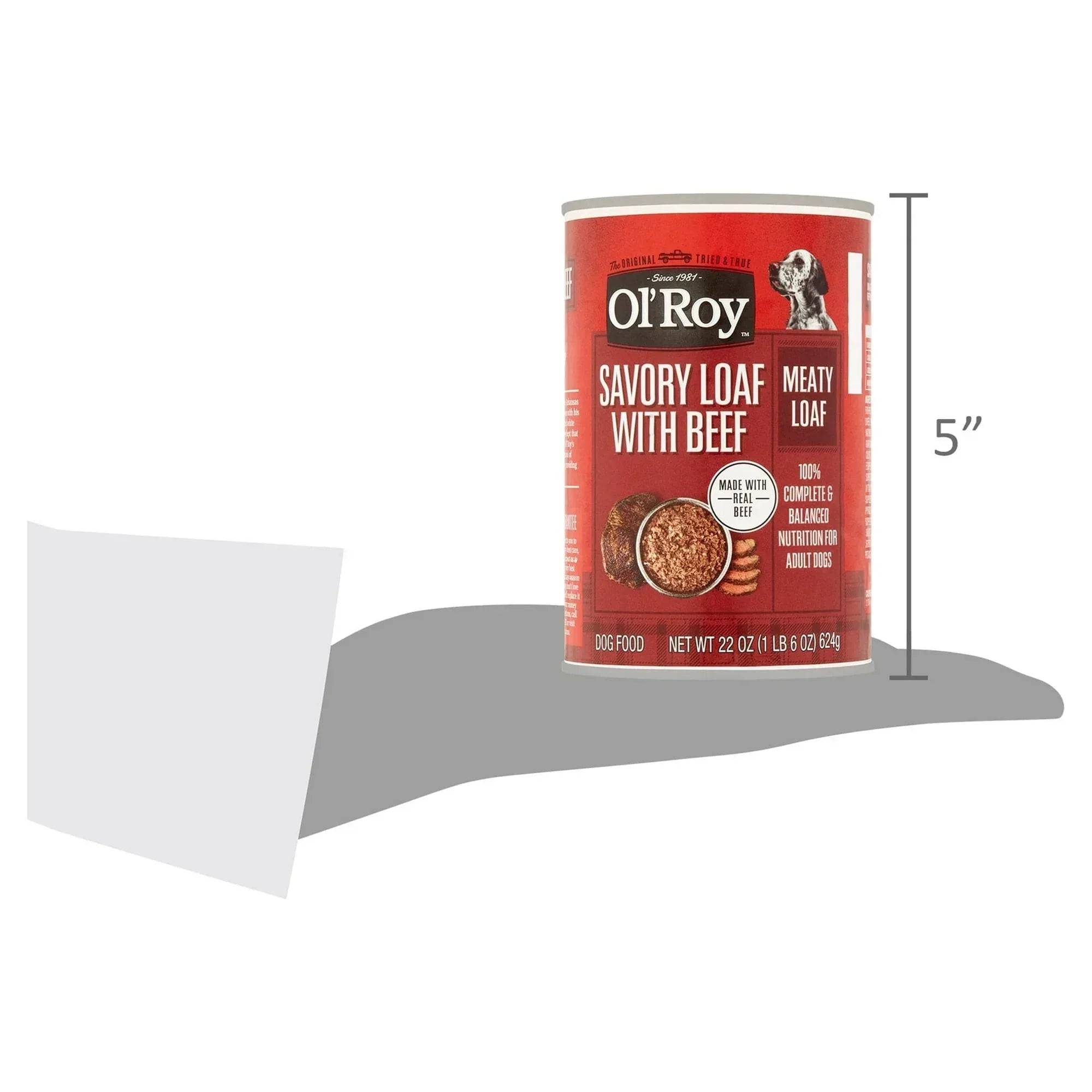 Ol' Roy Savory Loaf with Beef Wet Dog Food, 22 oz