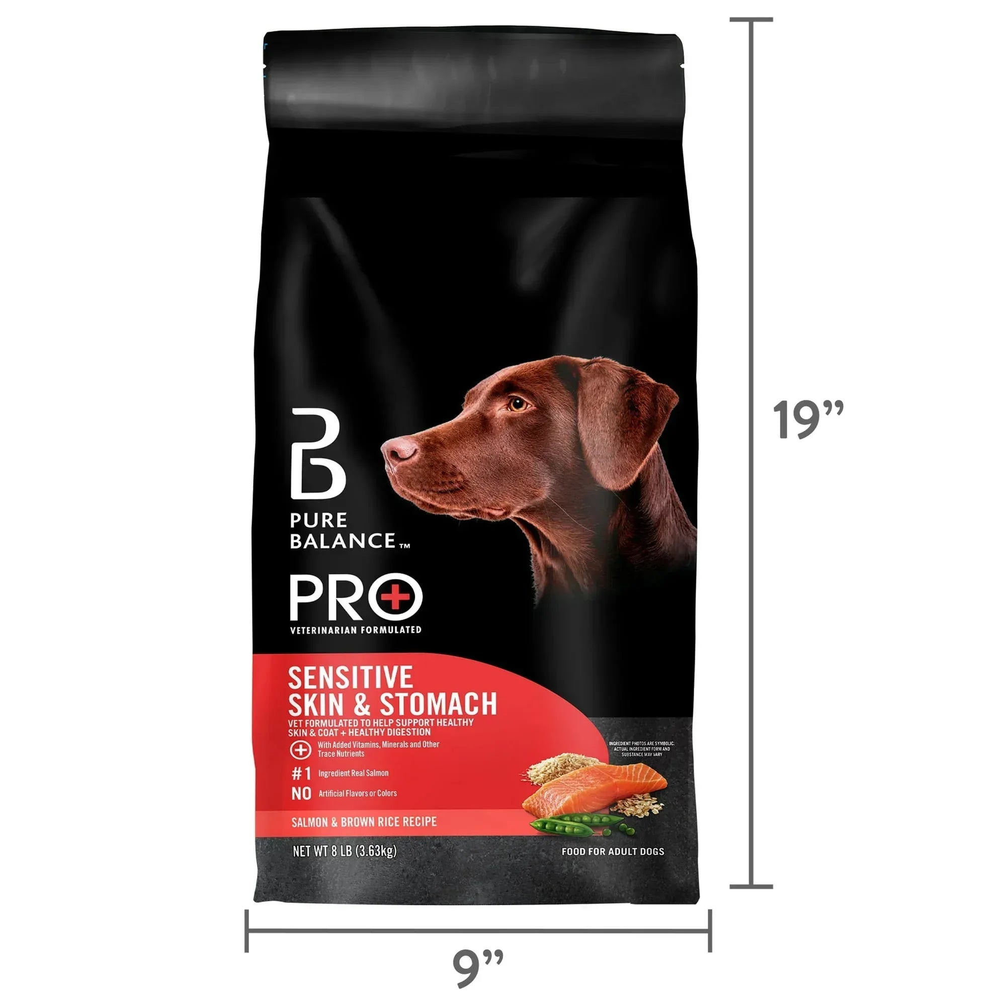 Pure Balance Pro+ Sensitive Skin & Stomach Dog Food, Salmon & Rice Recipe