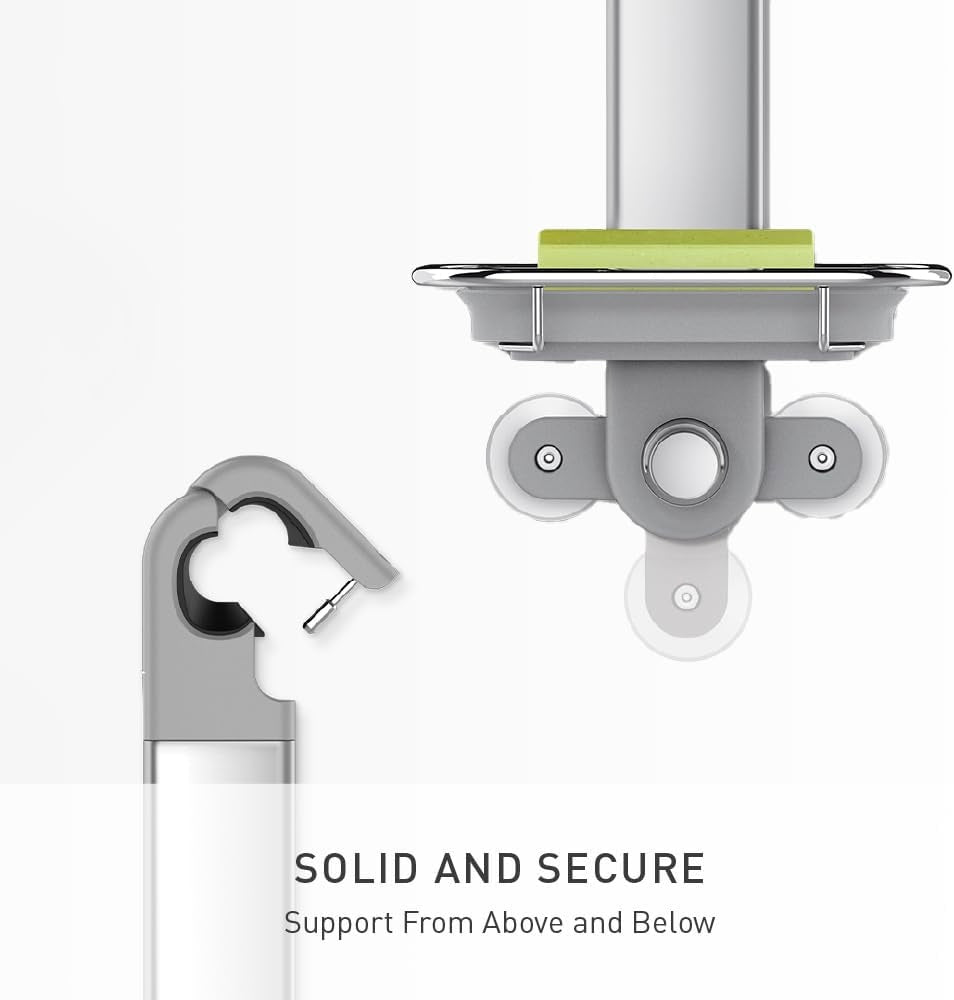 simplehuman Adjustable and Extendable Shower Caddy , Stainless Steel and Anodized Aluminum