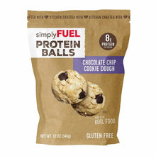 Chocolate chip cookie dough protein balls pouch, gluten-free, 8g protein
