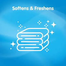 Softens and Freshens icon with sparkles and folded-clothes outline