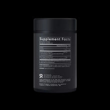 Turmeric curcumin supplement facts panel on black bottle, serving information