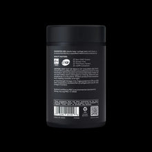 Omega-3 fish oil bottle back panel with quality icons, barcode, and QR code