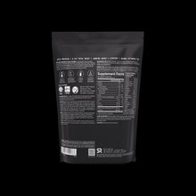 Sports Research whey protein isolate pouch, back label with Supplement Facts