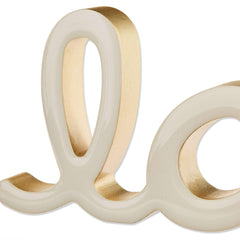 Love Tabletop Decoration, Cream, 4" x 9", Valentine's Day by Way To Celebrate