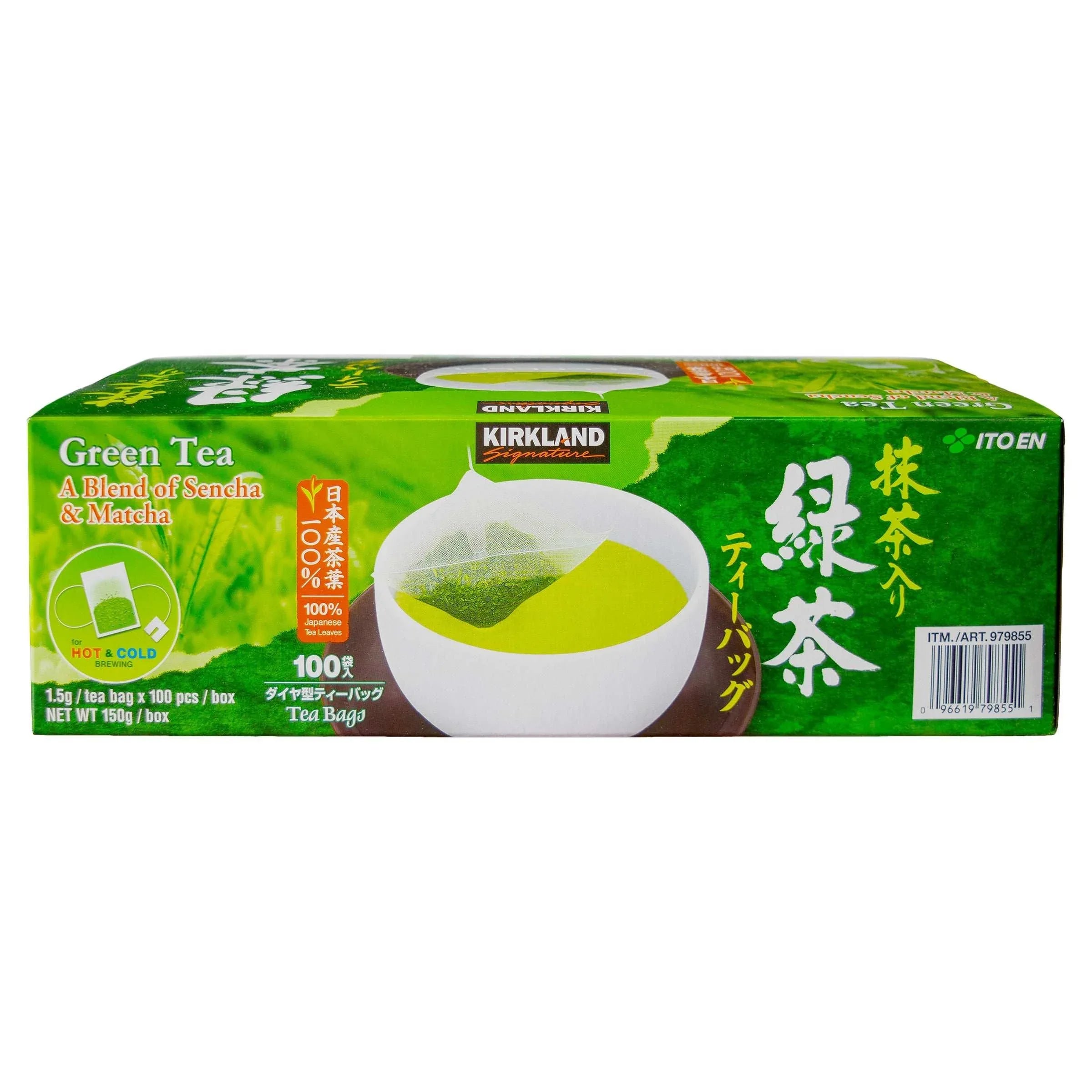 Kirkland Signature Green Tea Bags, 1.5 g, 100-count - USA MEGA SHOP