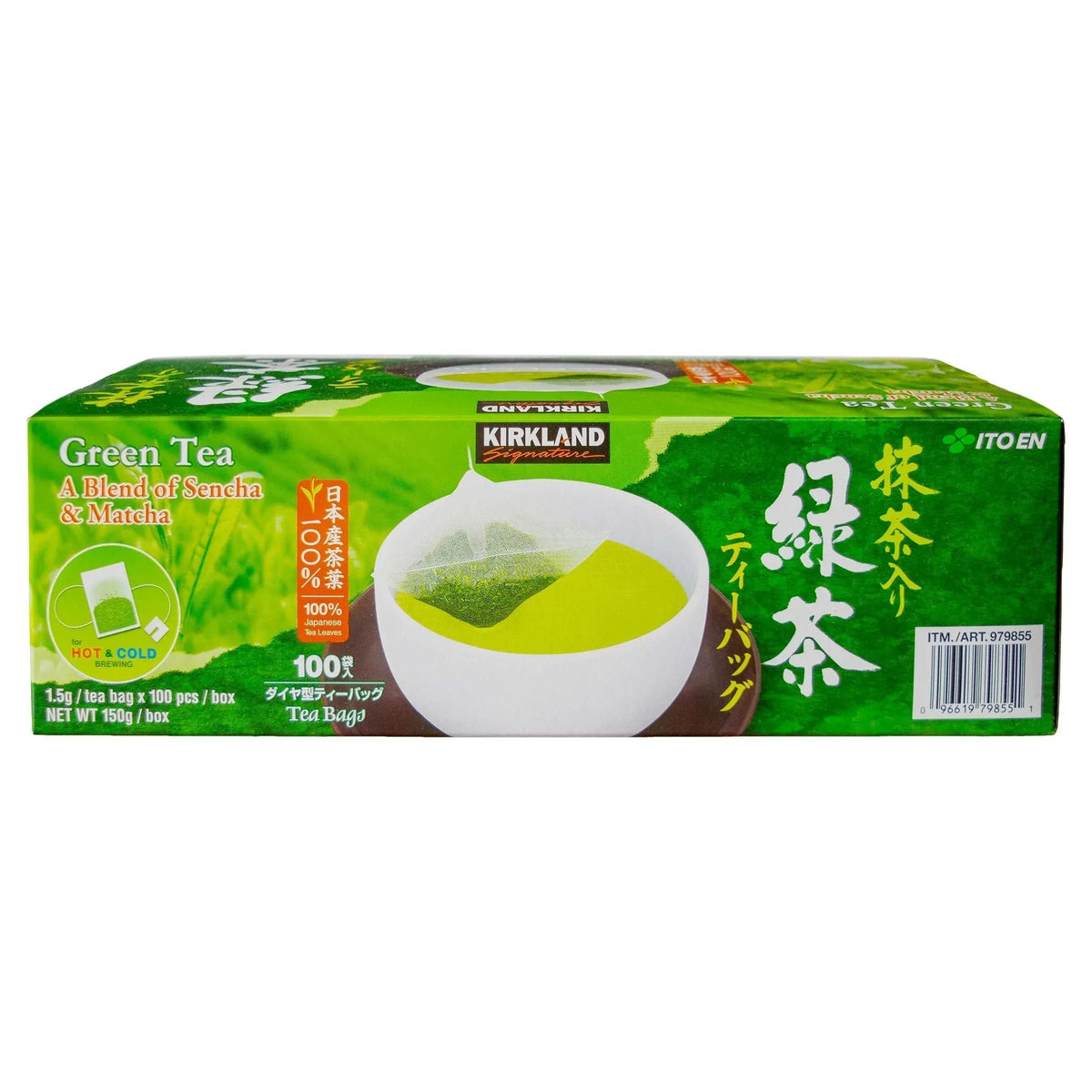 Kirkland Signature Green Tea Bags, 1.5 g, 100-count