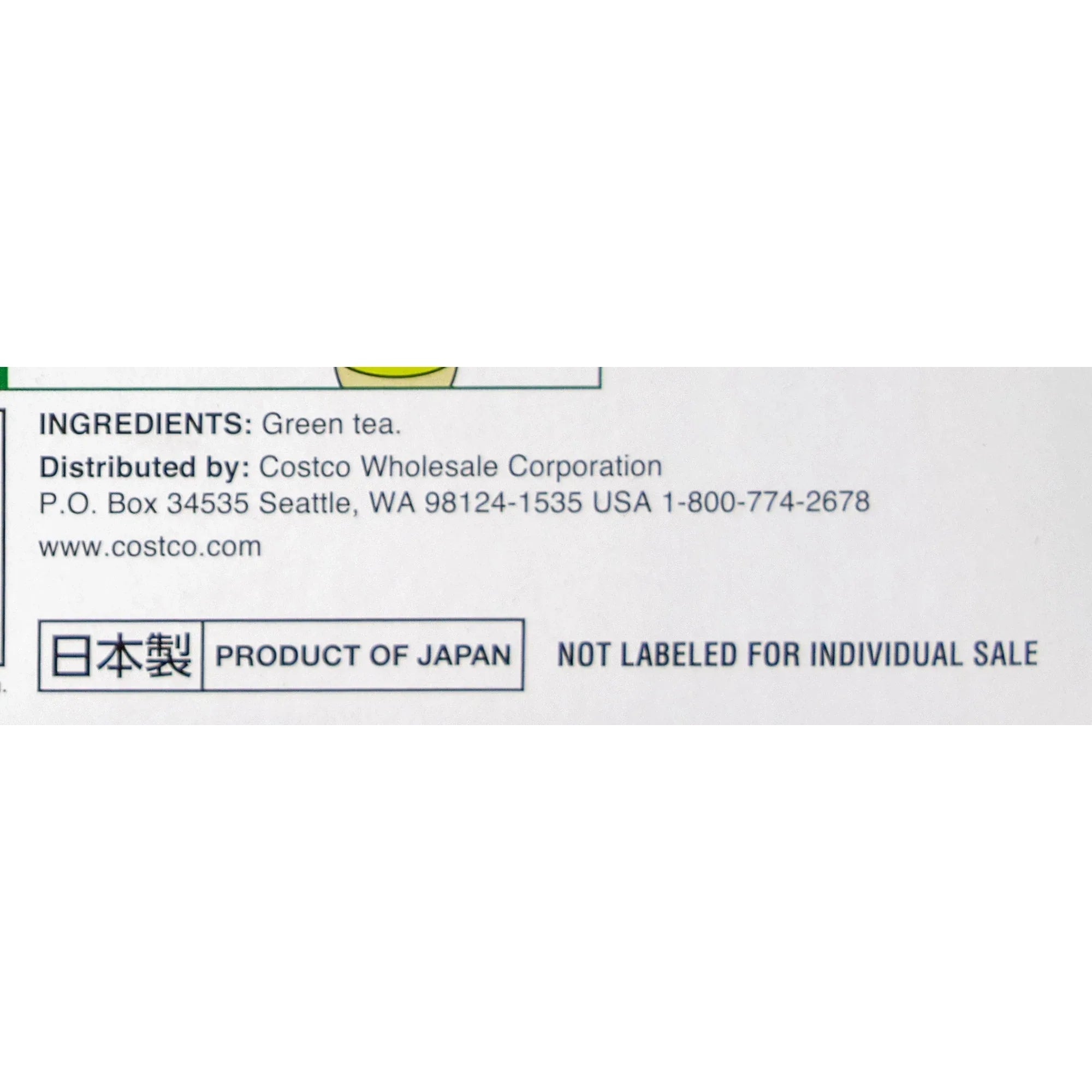 Kirkland Signature Green Tea Bags, 1.5 g, 100-count - USA MEGA SHOP