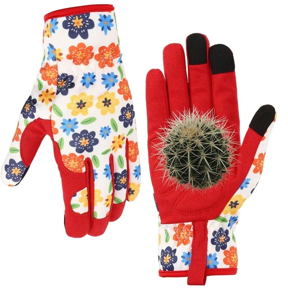 Hengguang Gardening Gloves for Women - Thorn Proof & Puncture Resistant, Breathable Floral Gloves for Rose Pruning,Mother's Day Gift (Floral Design) - USA MEGA SHOP