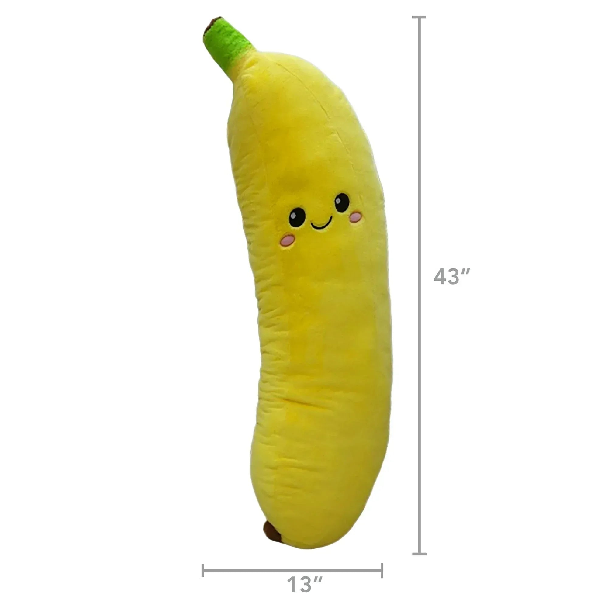 Jumbo Banana Plush, Yellow, 43", Valentine's Day by Way To Celebrate
