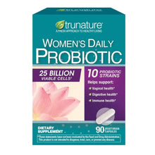 trunature Women’s Daily Probiotic supplement box, 90 vegetarian capsules