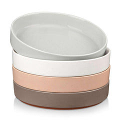 vancasso Pasta Bowls, Stoneware Salad Bowls Set of 4, Large Serving Bowls, Soup Bowls White - USA MEGA SHOP