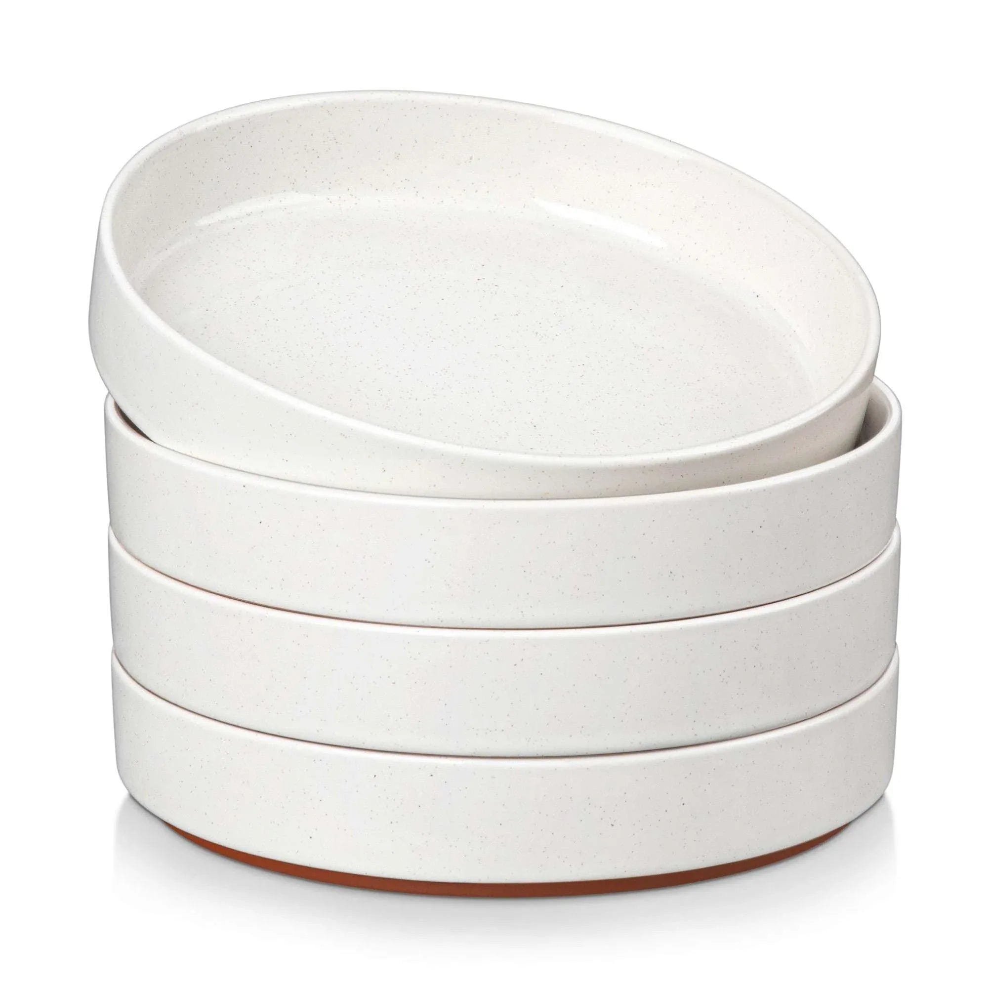 vancasso Pasta Bowls, Stoneware Salad Bowls Set of 4, Large Serving Bowls, Soup Bowls White - USA MEGA SHOP