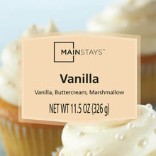 Vanilla candle jar label inside a glass jar with creamy wax and three wicks